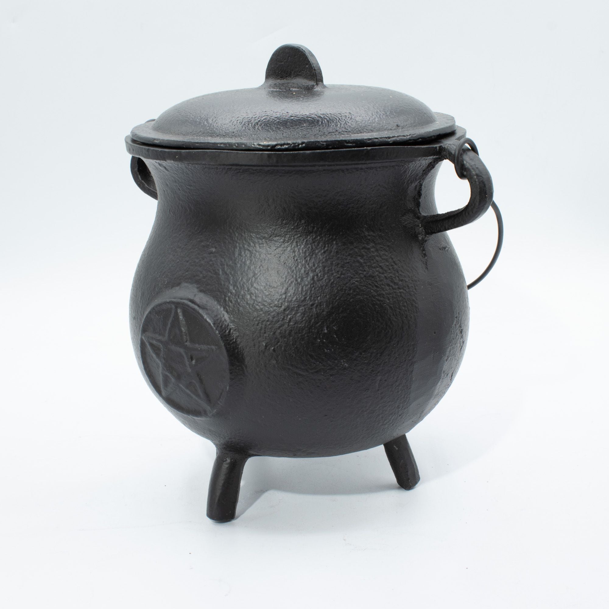 Puissant chaudron en fonte avec pentagramme 23x18 cm, 4500 g