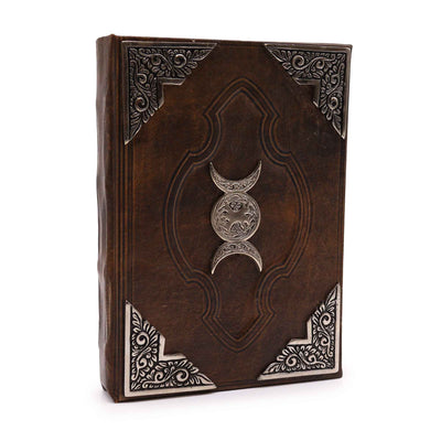 Hefty Brown Tan Notebook with Three-Phase Moon