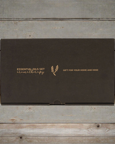 Herbstliche Harmonie der Natur – Luxuriöses Set mit 12 ätherischen Ölen à 5 ml mit Tropfpipetten