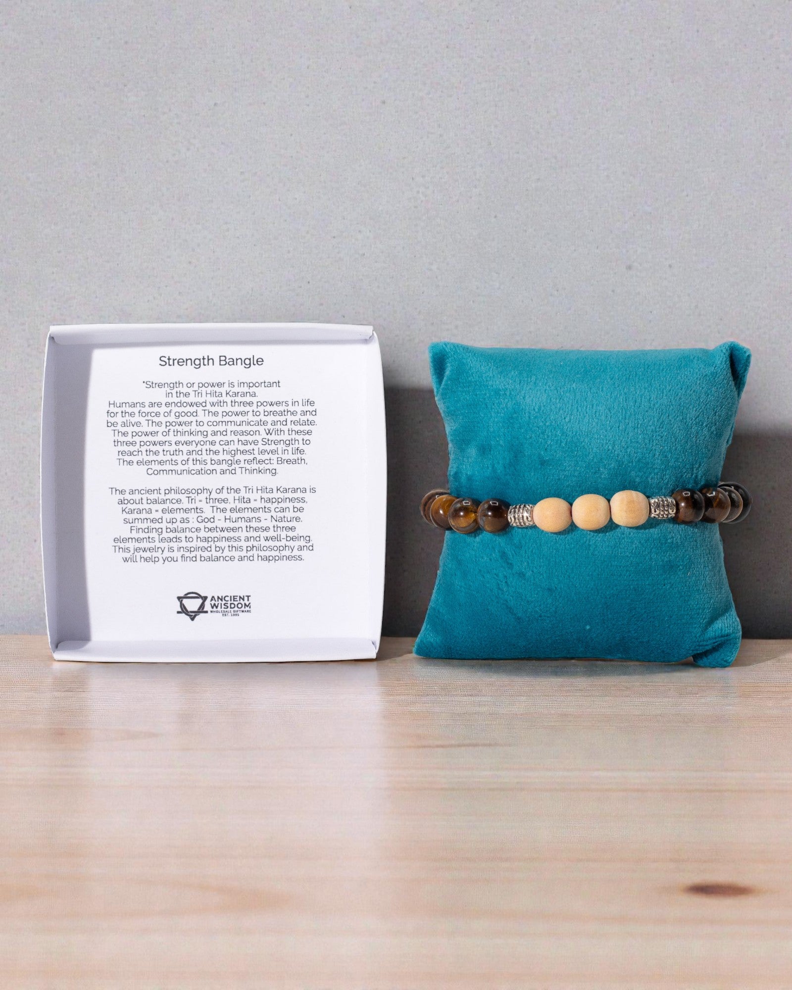 TriHita Power Earth – Bracelet de force et de stabilité de Bali