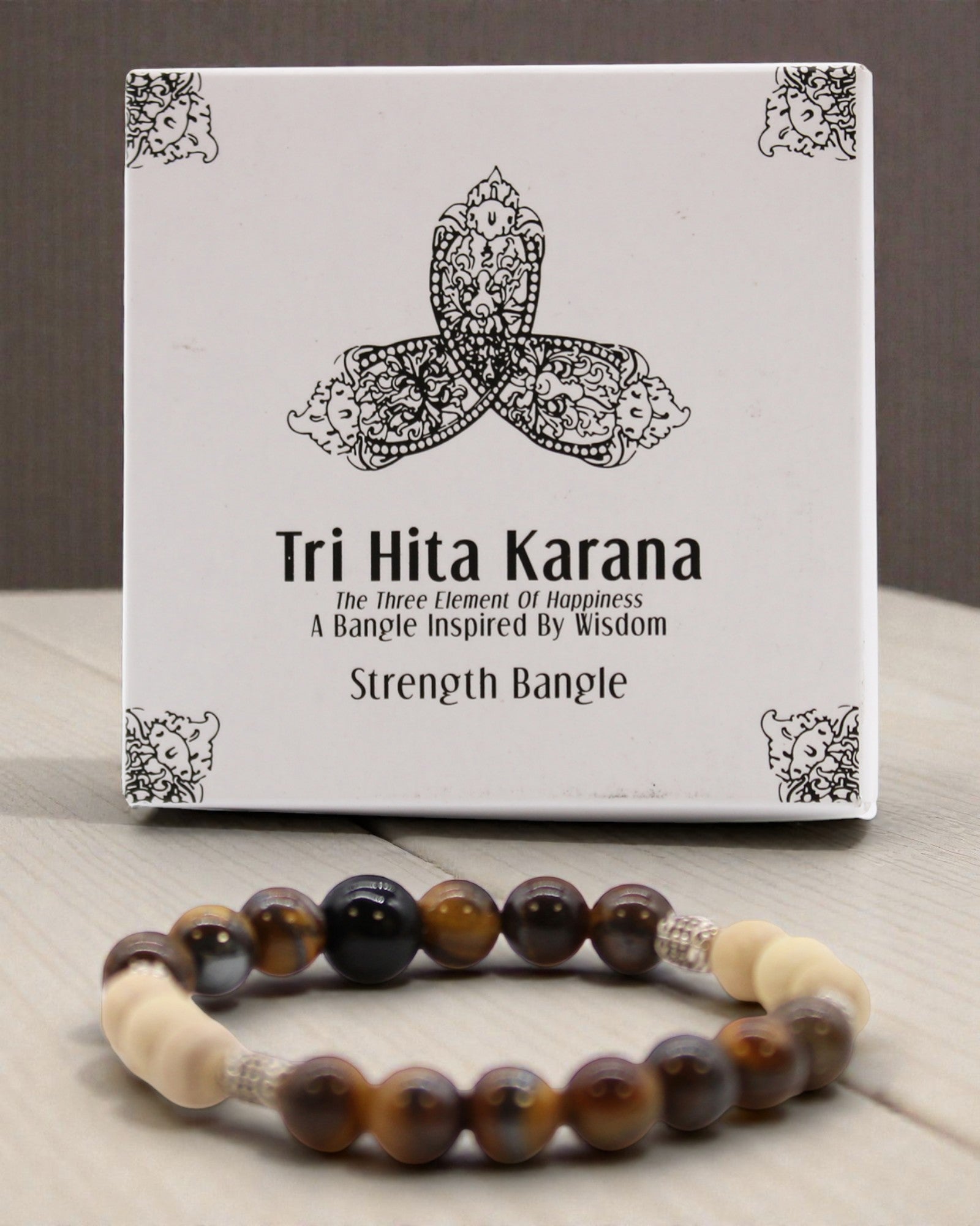 TriHita Power Earth – Bracelet de force et de stabilité de Bali