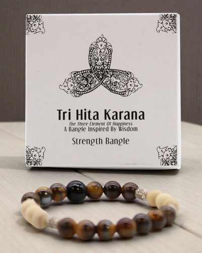 TriHita Power Earth – Bracelet de force et de stabilité de Bali