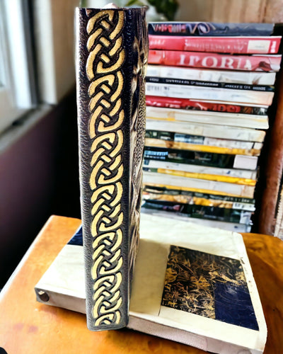 Vintage Diario "Albero della Vita" A6 - Elegante Copertina Incisa in Pelle Sintetica, 100 Pagine