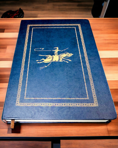 Carnet Classique à Couverture Rigide avec Motif de Tricot - Bleu Marine. Possibilité de gravure