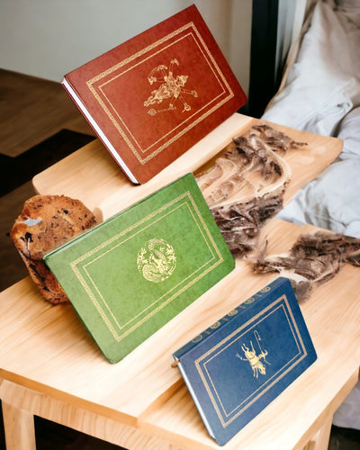 Vintage Brown Notebook with Decorative Retro-Style Cover – Explorer's Notebook – Brown, Vintage