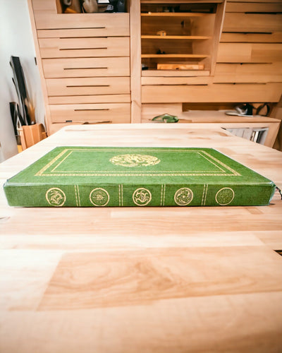 Carnet Vert Décoratif avec Motif de Dragon - Inspirations Fantasy, avec gravure