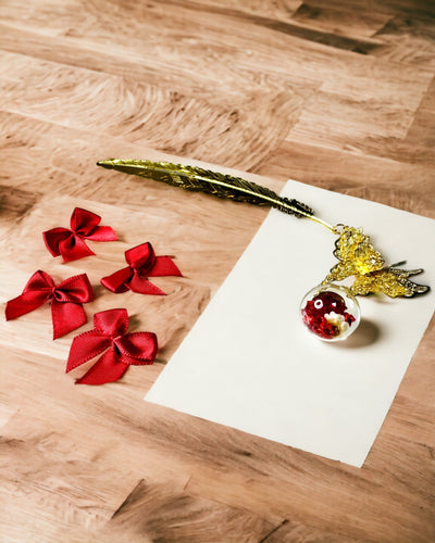 Marque-page Métallique Créatif Retro Vintage - Plume et Papillon de Style Baroque