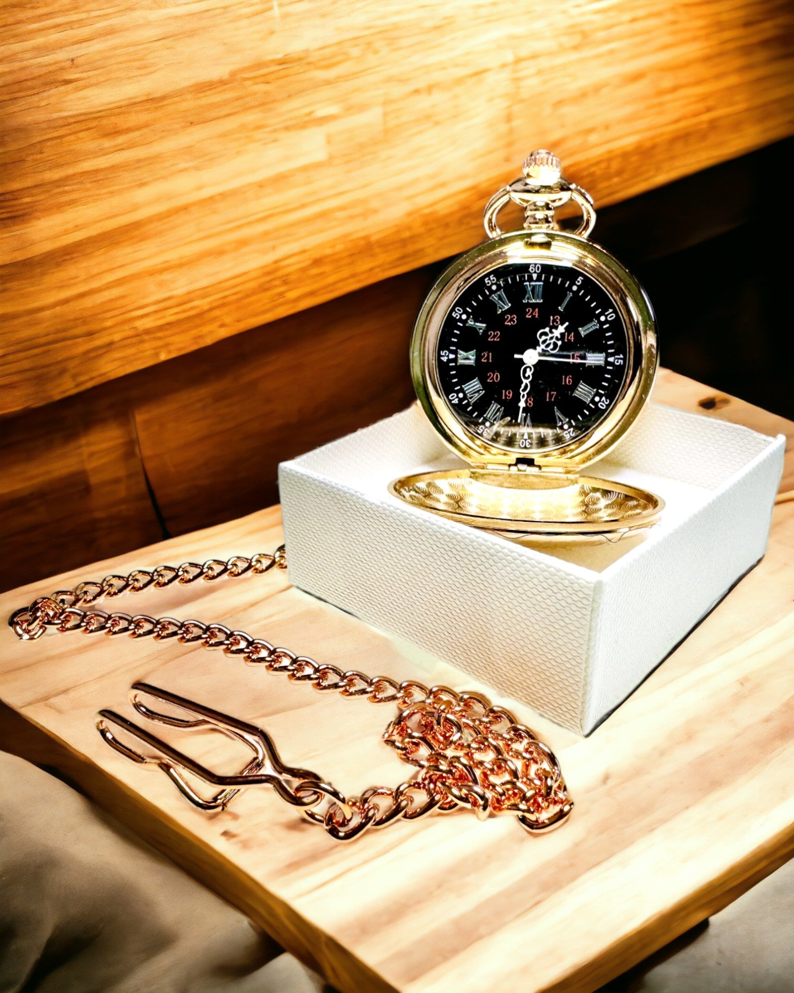 Orologio da Tasca in Stile Classico – Oro Rosa, Eleganza Vintage