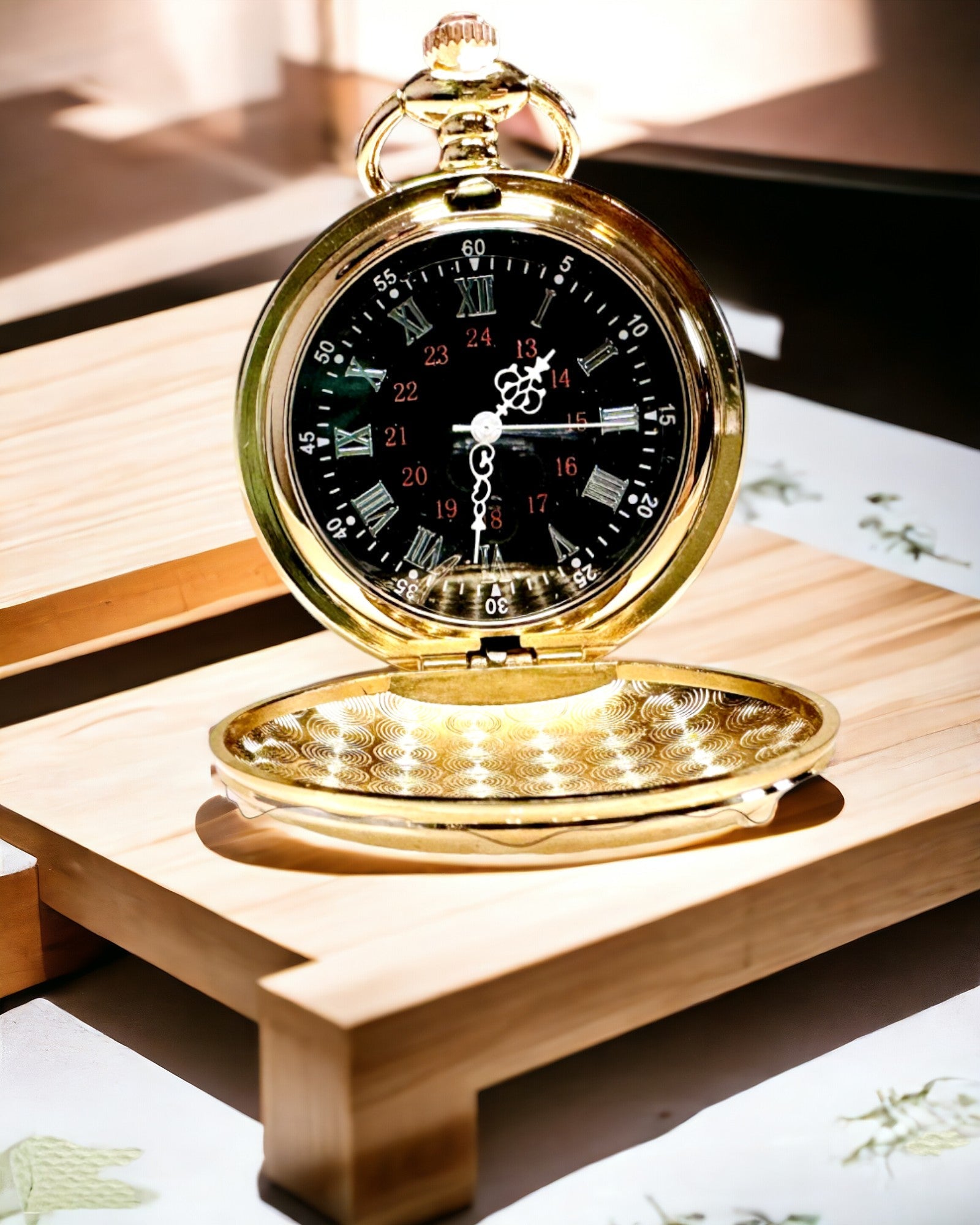Orologio da Tasca in Stile Classico – Oro Rosa, Eleganza Vintage
