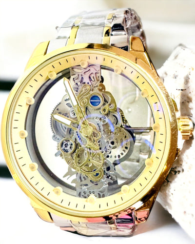 Herren-Quarzuhr "Vision Sport" – Beidseitig Transparent aus Aluminium