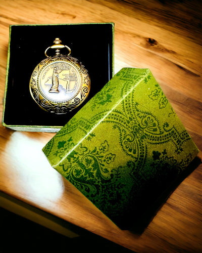 Kompass de Poche Rétro avec Motif de New York – Compas Multifonctionnel et Élégant avec Image de la Statue de la Liberté