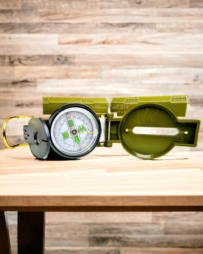 Carte de navigation imperméable de haute précision en couleur vert armée – Fiable pour l'orientation, possibilité de gravure