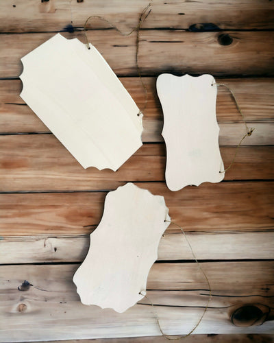 Pendentif Décoratif en Bois Personnalisable – Plusieurs Formes