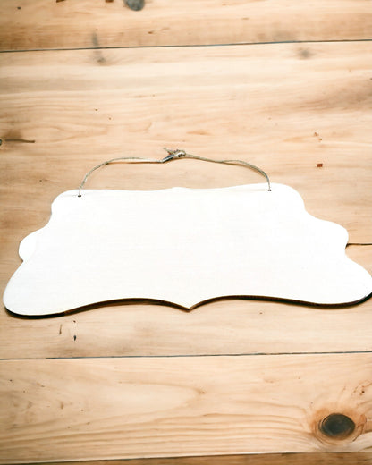 Wooden Decorative Pendant with Personalization Option – Various Shapes