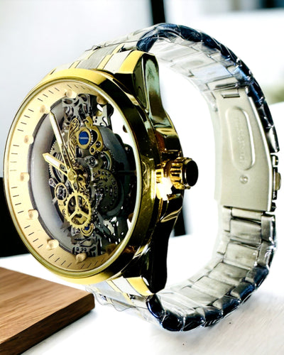 Herren-Quarzuhr "Vision Sport" – Beidseitig Transparent aus Aluminium