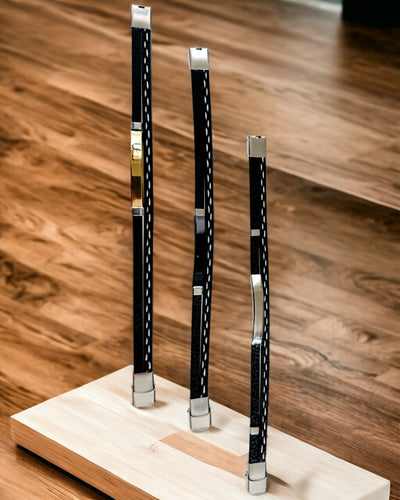 Braccialetto Sportivo in Pelle PU e Acciaio Inossidabile con Possibilità di Incisione – 3 Colori