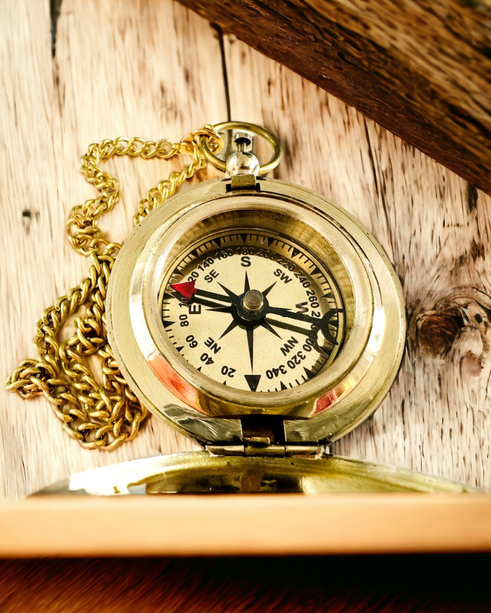 Golden Color Compass "Adventure" – Elegant Navigator of Discoveries