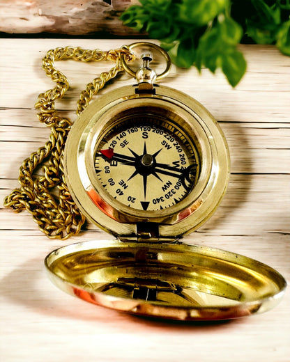 Golden Color Compass "Adventure" – Elegant Navigator of Discoveries