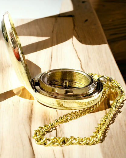 Golden Color Compass "Adventure" – Elegant Navigator of Discoveries