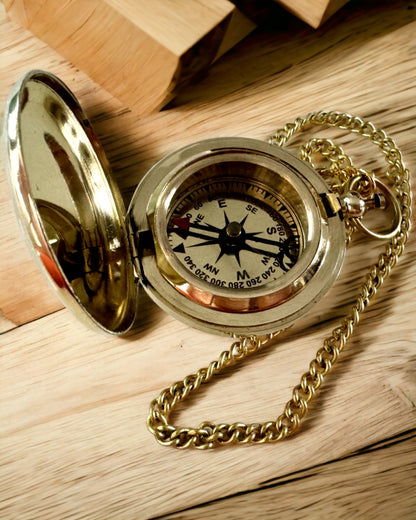 Golden Color Compass "Adventure" – Elegant Navigator of Discoveries