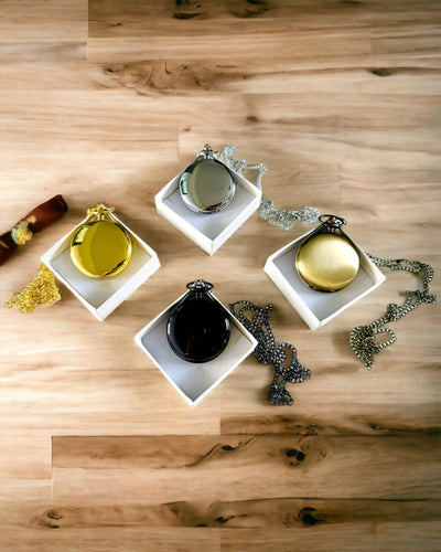 Taschenuhr im Vintage-Stil mit Personalisierungsmöglichkeit - gebürstetes Gold