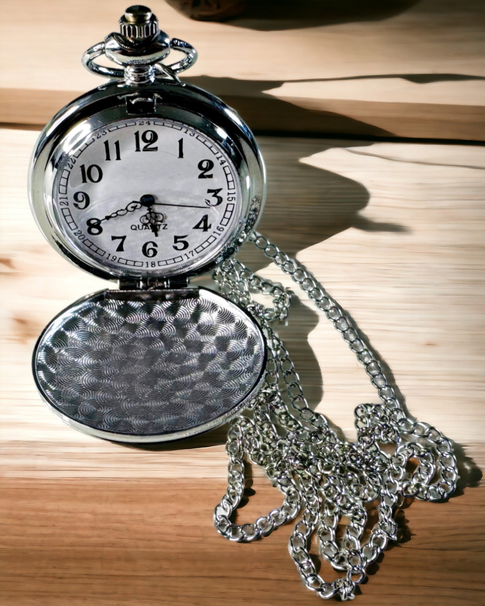 Orologio da Tasca Classico in Argento con Opzione di Incisione
