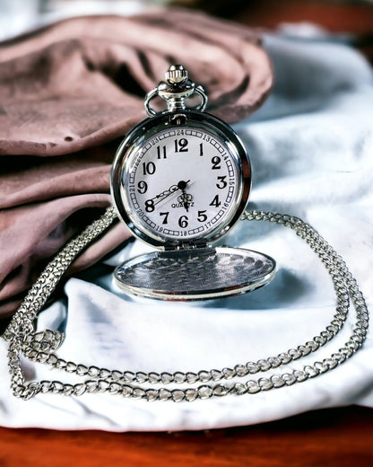 Orologio da Tasca Classico in Argento con Opzione di Incisione
