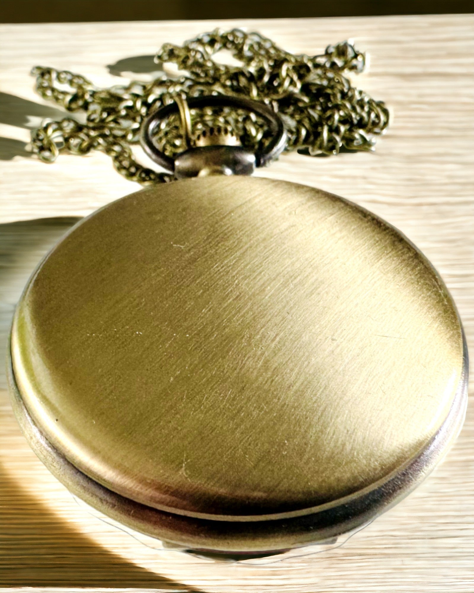 Orologio da tasca in stile vintage personalizzabile - oro spazzolato
