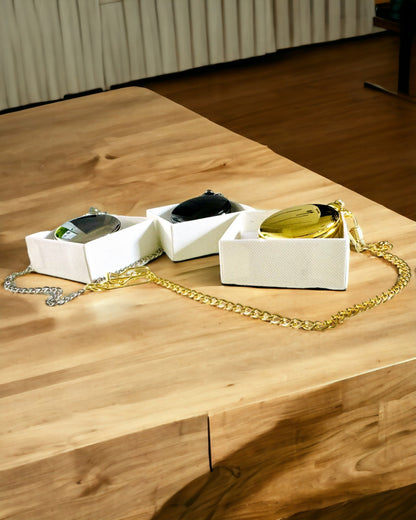 Montre de poche dorée avec possibilité de gravure