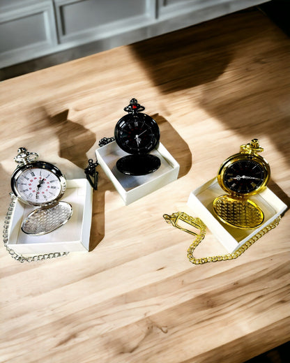 Montre de poche dorée avec possibilité de gravure