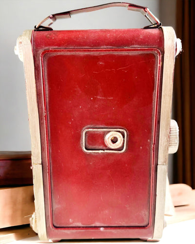 Vintage Vision : Caméra Décorative Rétro avec Option de Gravure