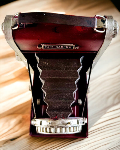 Vintage Vision : Caméra Décorative Rétro avec Option de Gravure