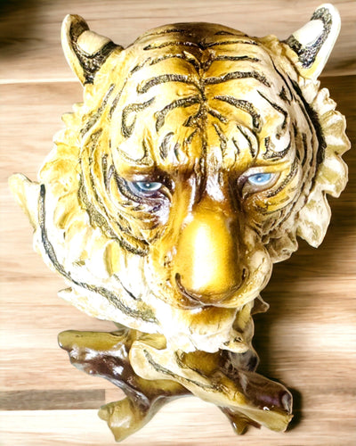 Statuetta "Tigre Re della Giungla" con Opzione di Incisione, figura di 29 cm di altezza, decorazione per regalo