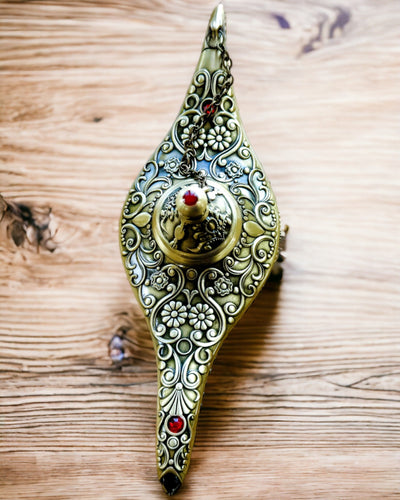 Lampada Magica di Aladino con Opzione di Incisione - Variante Oro Satinato