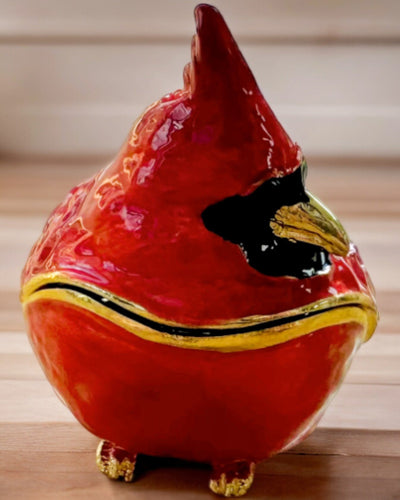 Elegante cofanetto a forma di cardinale con possibilità di incisione