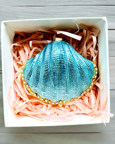 Schatzkammer der Erinnerungen Muschel - Schmuckversteck mit Personalisierung durch Gravur, Geschenk