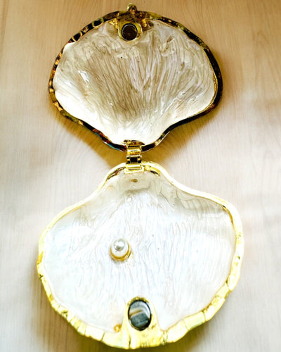 Schatzkammer der Erinnerungen Muschel - Schmuckversteck mit Personalisierung durch Gravur, Geschenk