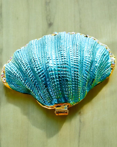 Schatzkammer der Erinnerungen Muschel - Schmuckversteck mit Personalisierung durch Gravur, Geschenk