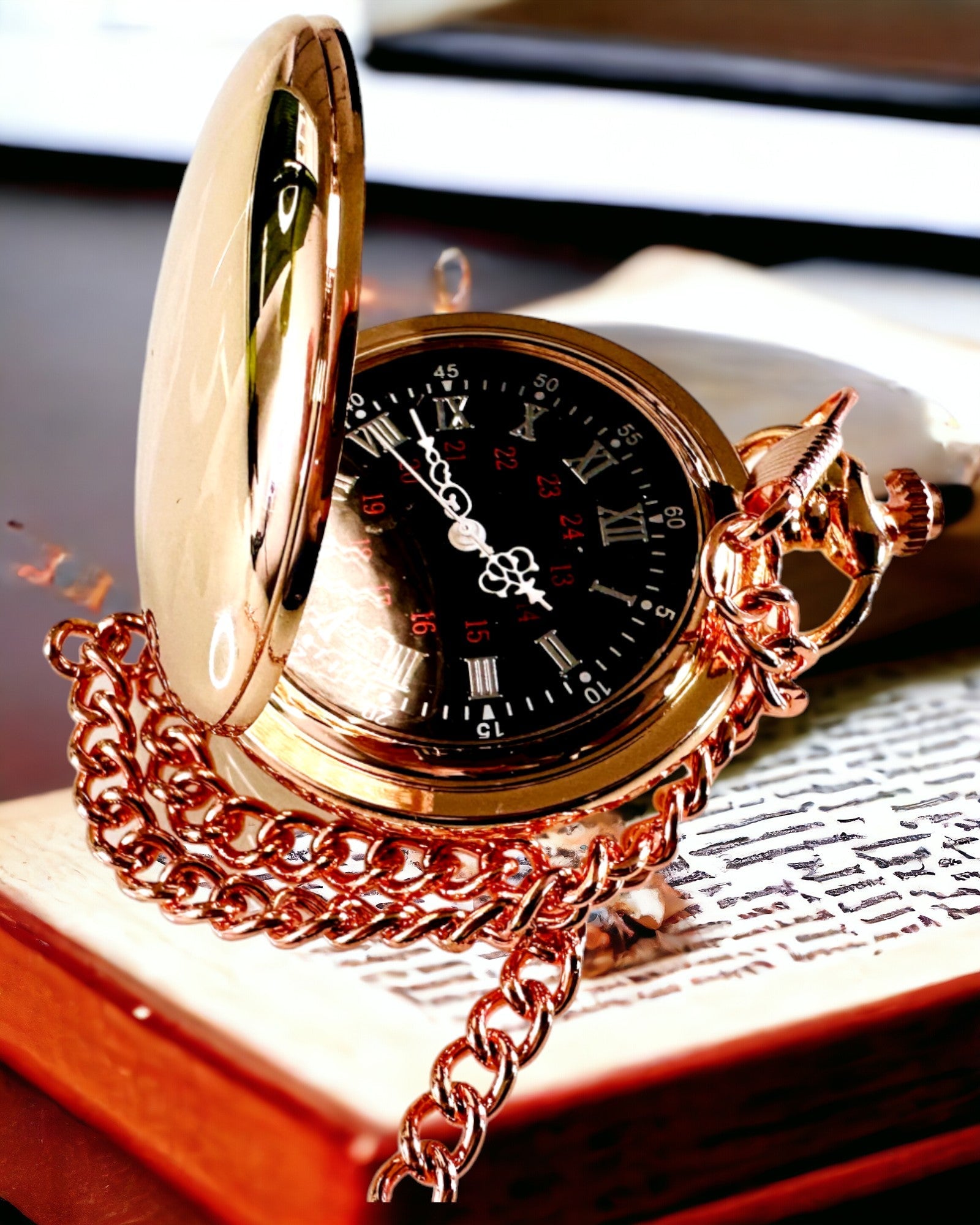 Orologio da Tasca in Stile Classico – Oro Rosa, Eleganza Vintage