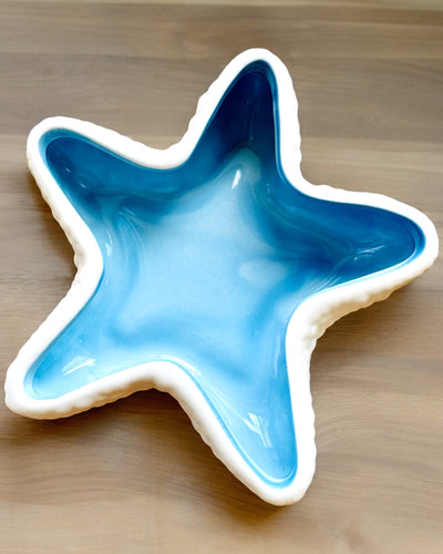 Ceramic Bowl "Starry Glow" - 14 cm wide - for gift, engraving personalization