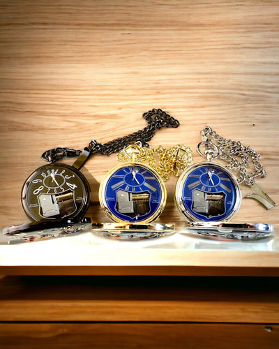 Pocket watch "Astrum Temporis" - Silver frame. Customizable with engraving.