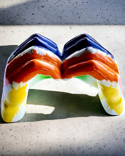 Cœur Coloré en 3D - Figurine Décorative en Résine avec possibilité de personnalisation, pour cadeau