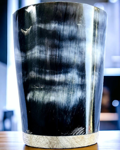 Handmade Small Cup with Engraving Option, Indian Glass Cup, personalization option for a gift, engraving. Dark color