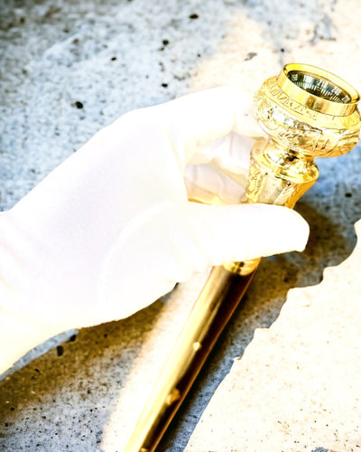 Kompasso Black - Walking Cane - Hand-Carved Wooden - Exclusive Edition with Engraving Option