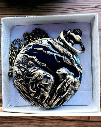 Montre de Poche "Vintage Explorer" avec Possibilité de Gravure