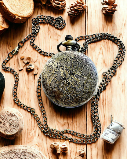 Montre de poche "Heritage Timekeeper" Cadeau personnalisé avec gravure