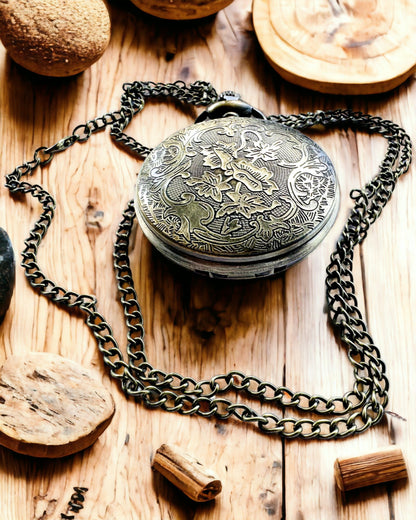 Montre de poche "Heritage Timekeeper" Cadeau personnalisé avec gravure