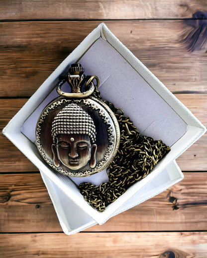 Montre de Poche "Buddha Time Elegance", possibilité de personnalisation par gravure