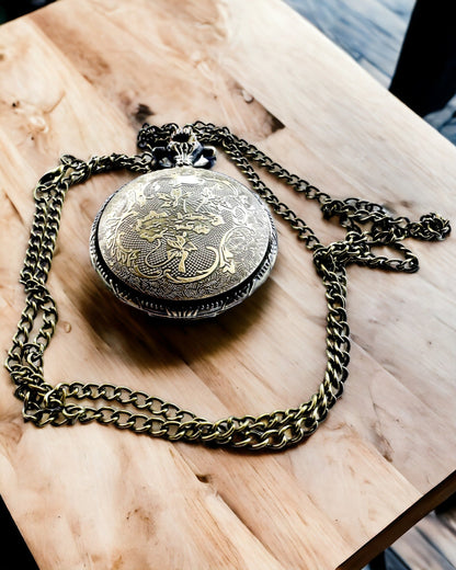 Montre de Poche "Buddha Time Elegance", possibilité de personnalisation par gravure