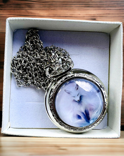 Montre de Poche "Mistyczny Lis" avec Possibilité de Gravure